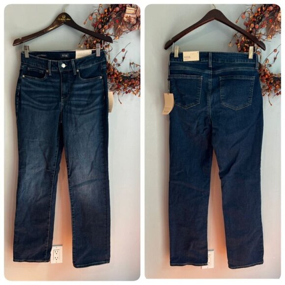 NYDJ Denim - NYDJ Womens Marilyn Vantage Straight-Leg Jeans Sz 6 Zip Fly Lift Tuck Technology